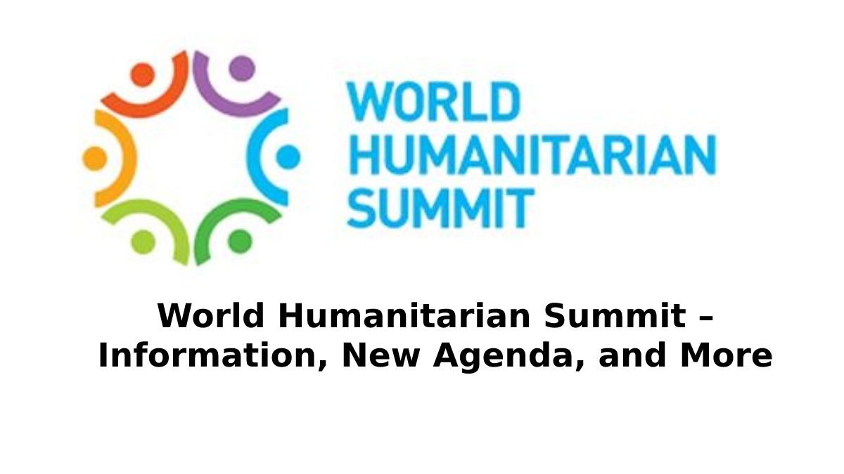 World Humanitarian Summit – info, agenda, & more