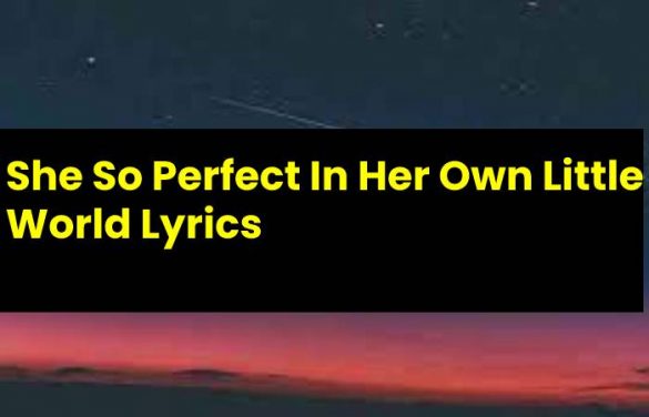 She So Perfect In Her Own Little World Lyrics