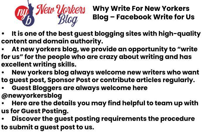 Facebook Write for Us