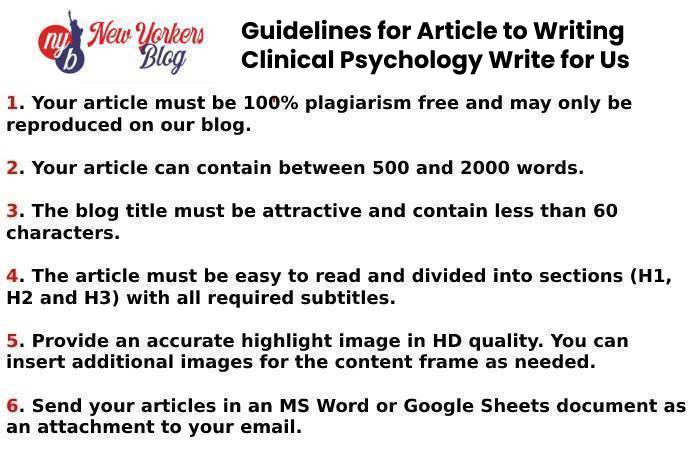 Clinical Psychology Write For Us 