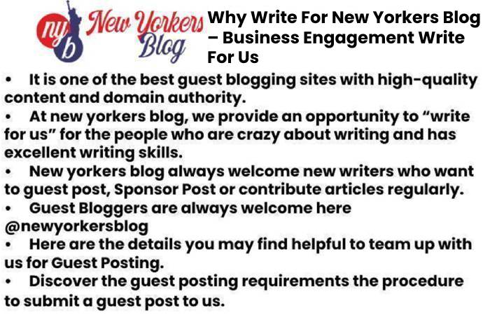 Business Engagement Write For Us