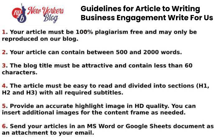Business Engagement Write For Us