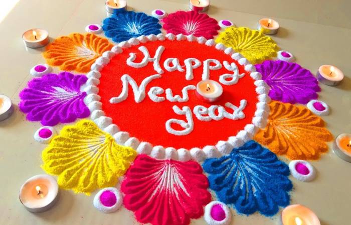 happy new year special rangoli (1)