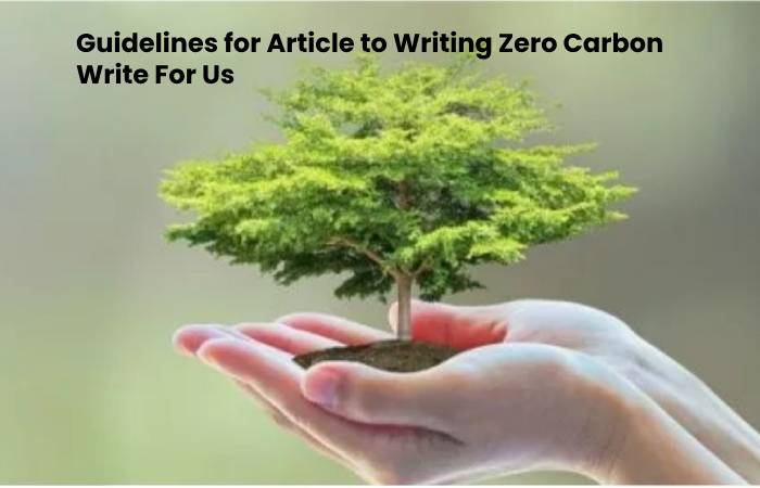 Guidelines for Article to Writing Zero Carbon Write For Us