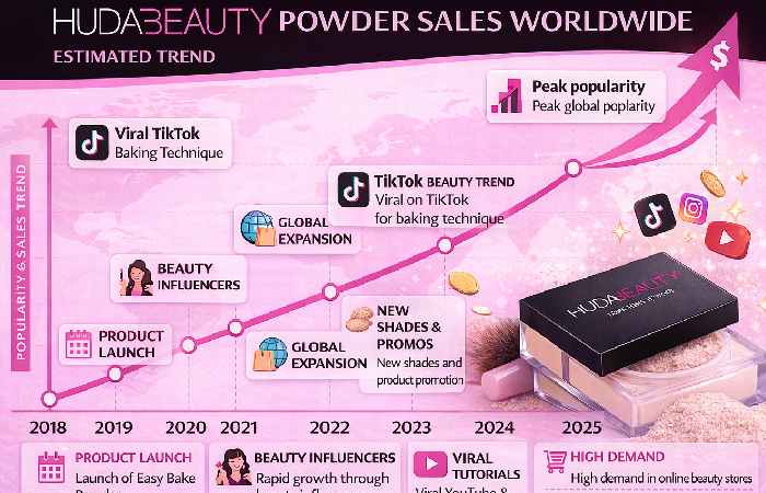 huda beauty powder estimated trend