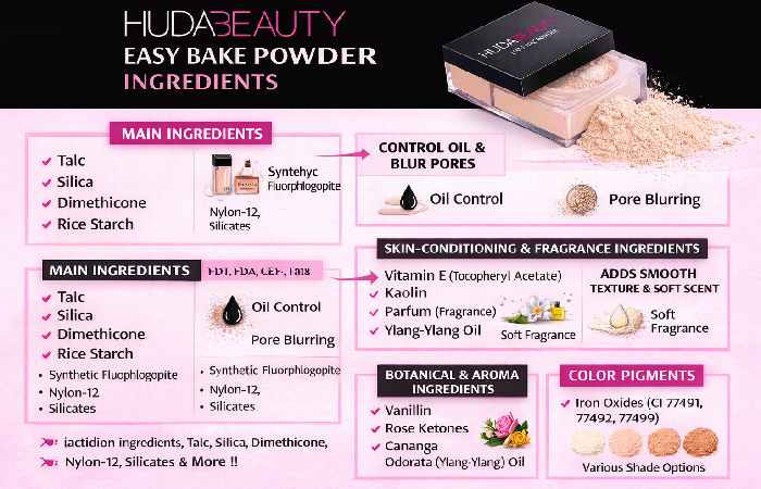 huda beauty powder ingredients