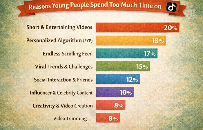 why young people spend too much time on tiktok