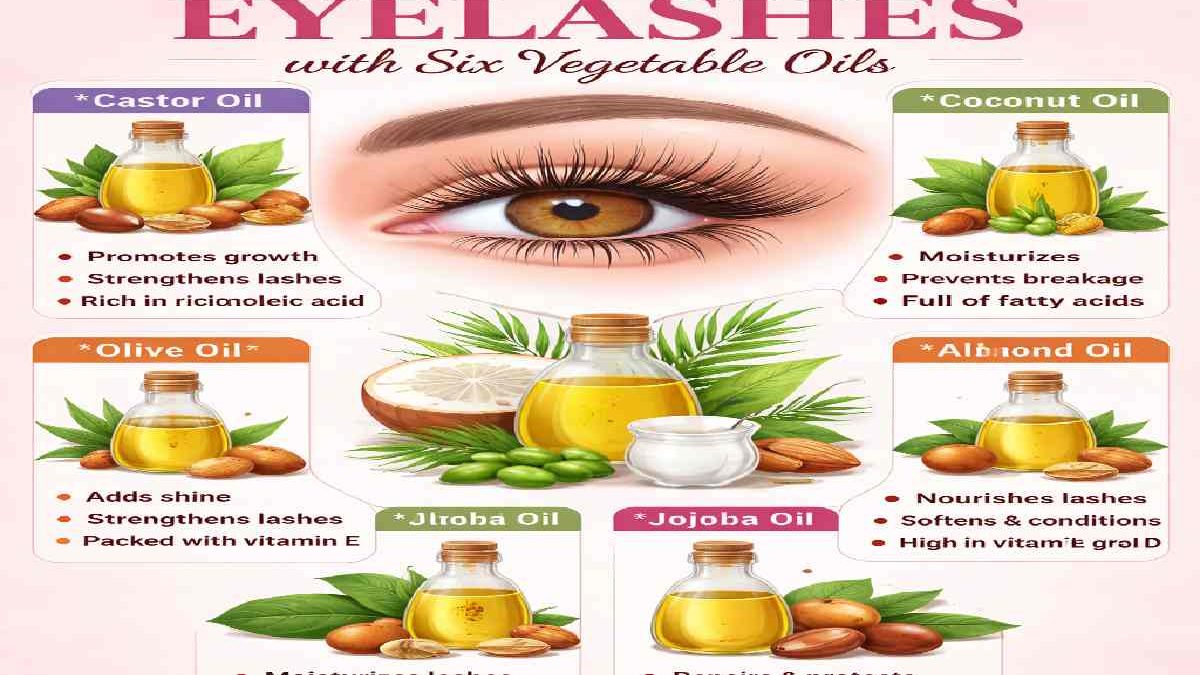 How to Beautify your Eyelashes with Six Vegetable Oils