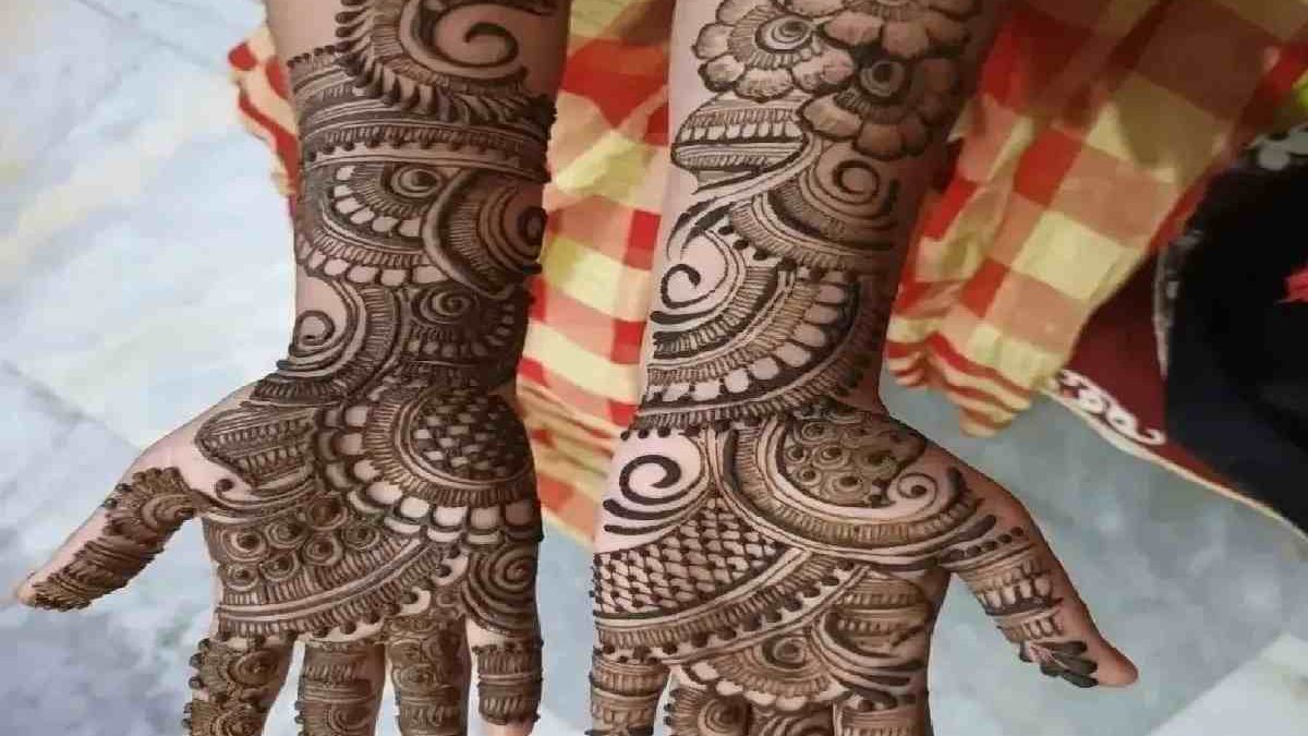 Front Full Hand Mehndi Design