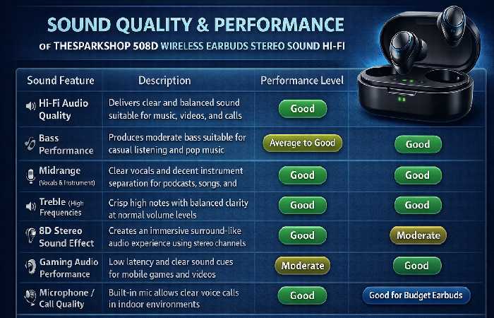 sound quality and performance