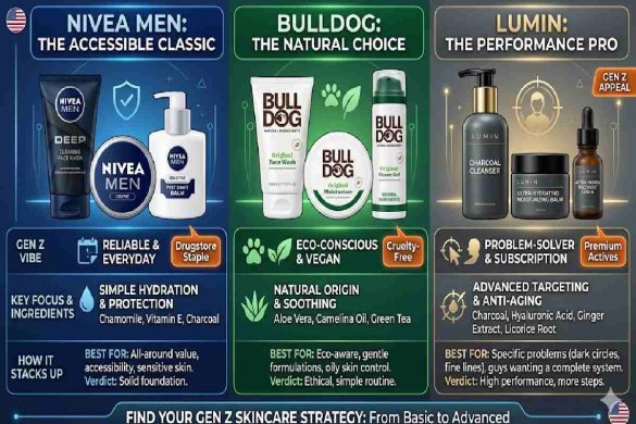 i am a genz man. how does the nivea men line stack up against bulldog or lumin