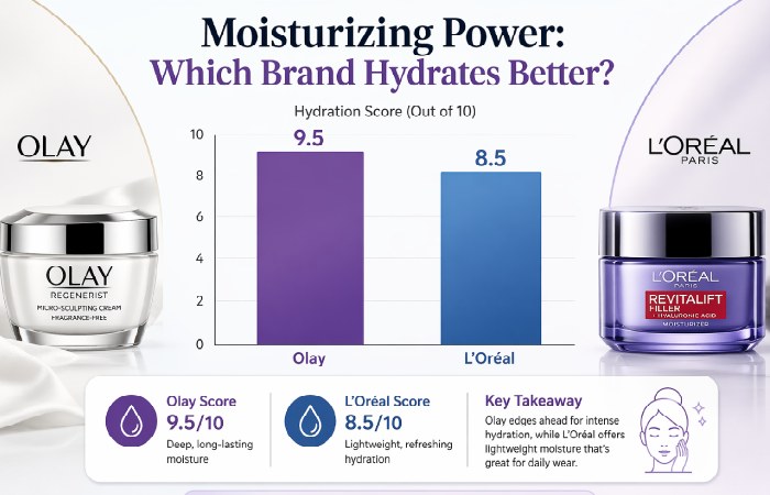 moisturizing power which brand hydrates better