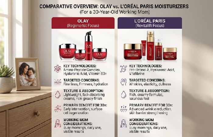 olay moisturizers perform compared to l’oréal’s